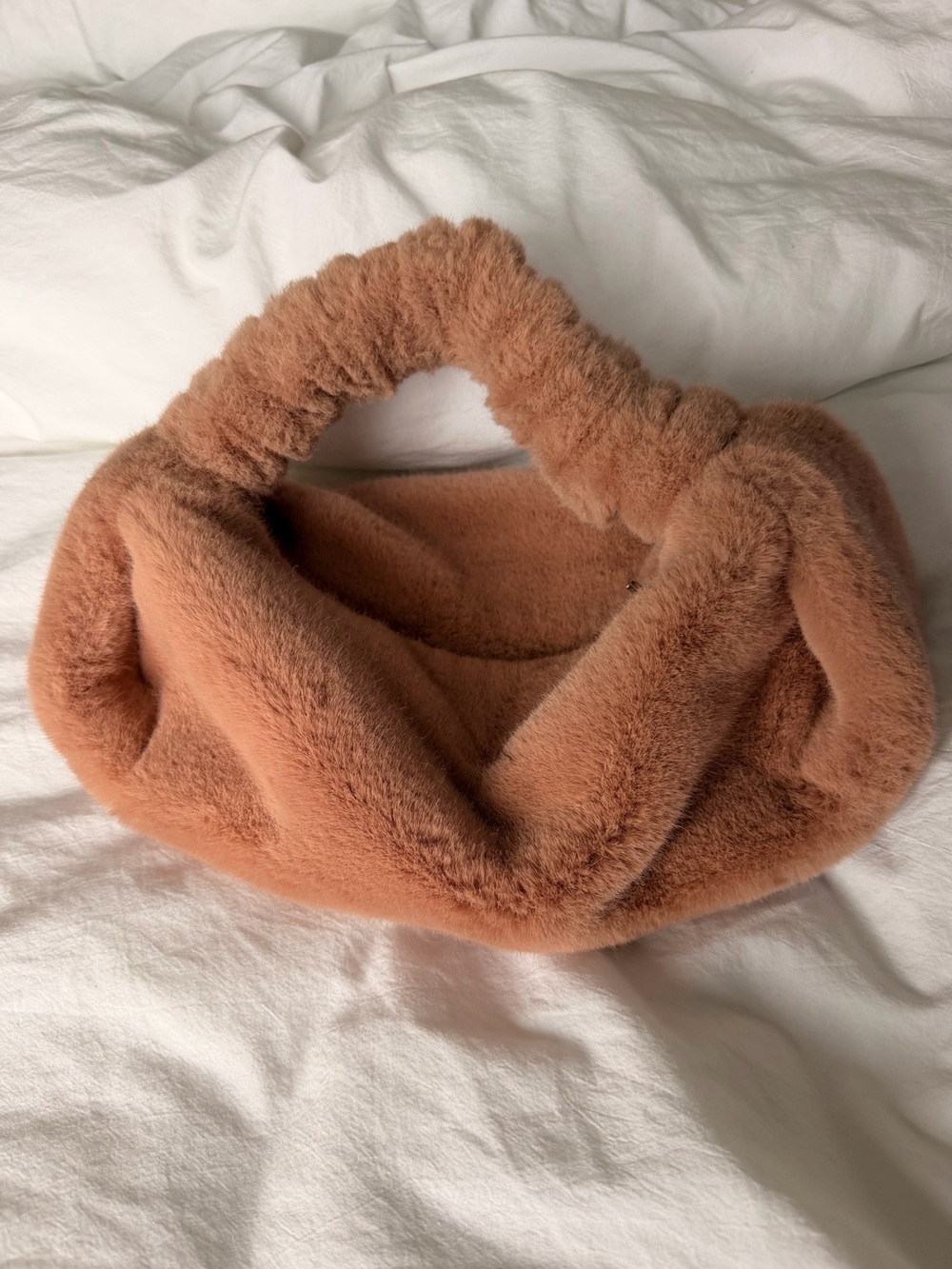 Alexander Wang Pink Faux Fur Scrunchie Bag